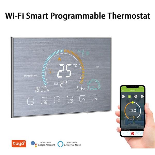 smart home control thermostat 6 period voice app multifunction lcd water/gas boiler heating thermoregulator for echo google wifi
smart home control thermostat 6 period voice app multifunction lcd water/gas boiler heating thermoregulator for echo google wifi