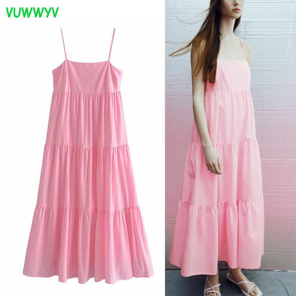 vuwwyv summer dress pink slip backless maxi es women elegant pleated evening party woman cotton retro vestido 210430, Black;gray
vuwwyv summer dress pink slip backless maxi es women elegant pleated evening party woman cotton retro vestido 210430, Black;gray