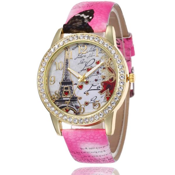 wristwatches european and american belt watch fashion ladies flower tower print diamond, Slivery;brown
wristwatches european and american belt watch fashion ladies flower tower print diamond, Slivery;brown