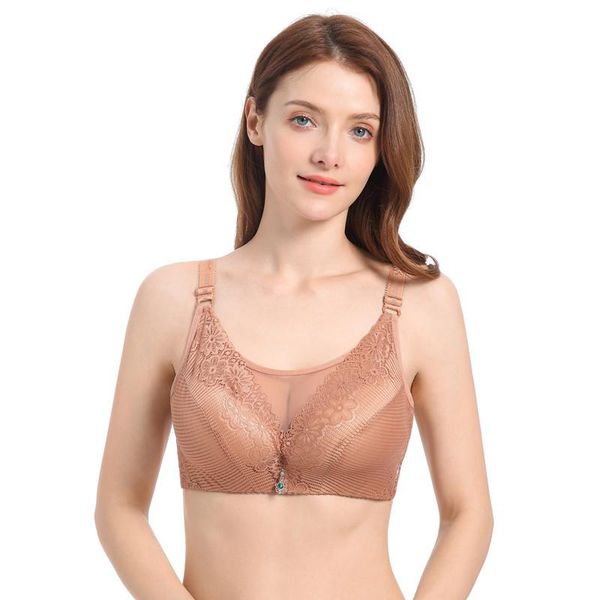 bras 1 pc large size women's lace bra without steel ring adjustable underwear breathable push up comfortable seamless, Red;black
bras 1 pc large size women's lace bra without steel ring adjustable underwear breathable push up comfortable seamless, Red;black