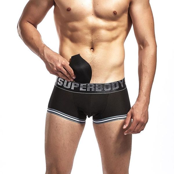 underpants superbody men's cup show big nylon mesh closed leg boxers fashion trend, Black;white
underpants superbody men's cup show big nylon mesh closed leg boxers fashion trend, Black;white