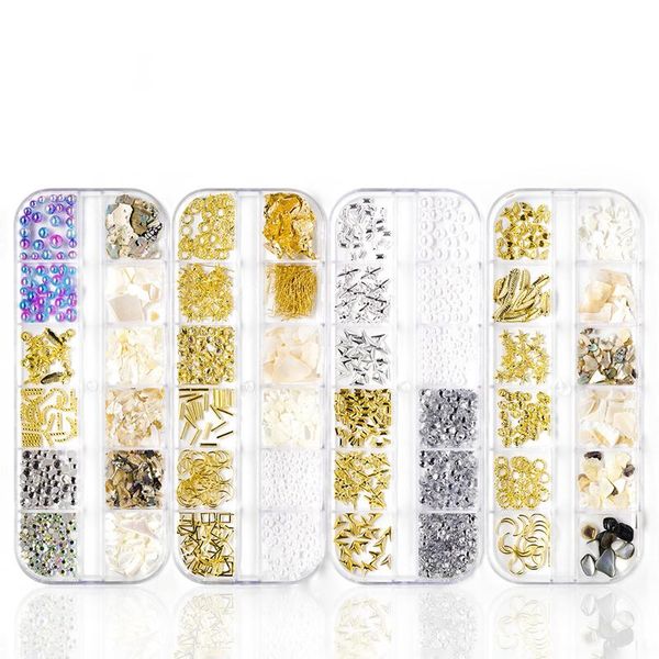 nail art decorations 1case gold silver hollow 3d metal frame rivets shiny charm strass manicure accessories studs, Silver;gold
nail art decorations 1case gold silver hollow 3d metal frame rivets shiny charm strass manicure accessories studs, Silver;gold