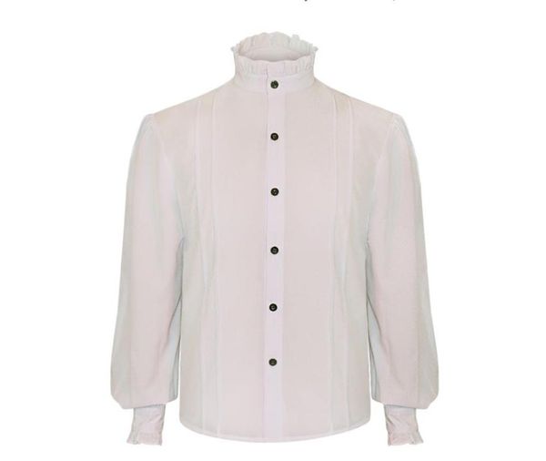 men's dress shirts folded pirate shirt medieval costume steampunk mens spring autumn striped slim fit stand collar male clothing, White;black
men's dress shirts folded pirate shirt medieval costume steampunk mens spring autumn striped slim fit stand collar male clothing, White;black