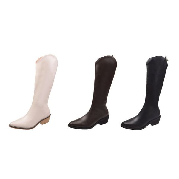 long boots women's 2021 autumn winter net red thick heel pointed knight boot retro simple high tube fashion dlj2021081820, Black
long boots women's 2021 autumn winter net red thick heel pointed knight boot retro simple high tube fashion dlj2021081820, Black