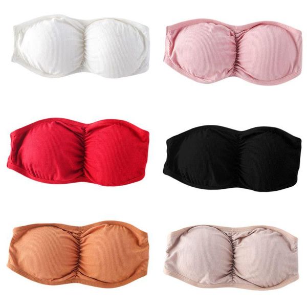 bras h05d womens strapless ruched push up bra padded hollow out backless wireless underwear bandeau thread ribbed adjustable, Red;black
bras h05d womens strapless ruched push up bra padded hollow out backless wireless underwear bandeau thread ribbed adjustable, Red;black