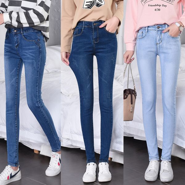 women's jeans 2021 spring and autumn korean high waist winter students' slim legged pants pencil, Blue
women's jeans 2021 spring and autumn korean high waist winter students' slim legged pants pencil, Blue