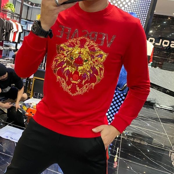 men's t-shirts oversized diamond sequins men's sweater fall and beautiful winter loose casual shirt ygej, White;black
men's t-shirts oversized diamond sequins men's sweater fall and beautiful winter loose casual shirt ygej, White;black