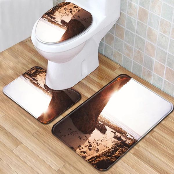 bath mats beach scenery bathroom cushion 3 sets carpet toilet set door non-slip pad
bath mats beach scenery bathroom cushion 3 sets carpet toilet set door non-slip pad