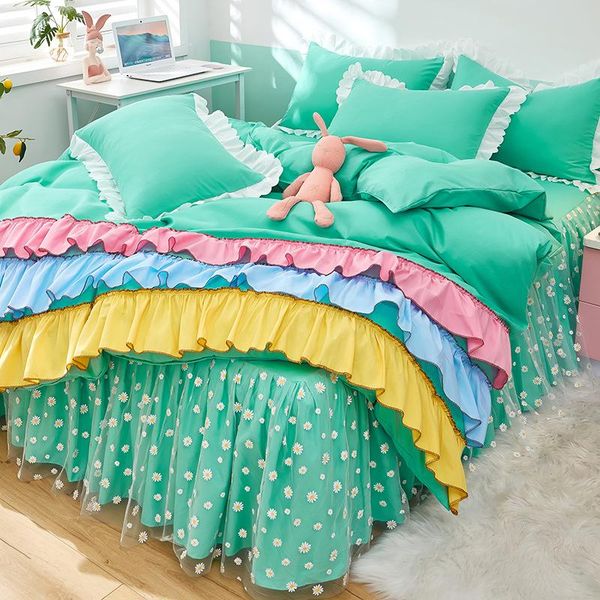 bedding sets luxury layers 4pcs set sweet princess bow ruffle duvet cover wedding for girl baby bed skirt sheet
bedding sets luxury layers 4pcs set sweet princess bow ruffle duvet cover wedding for girl baby bed skirt sheet