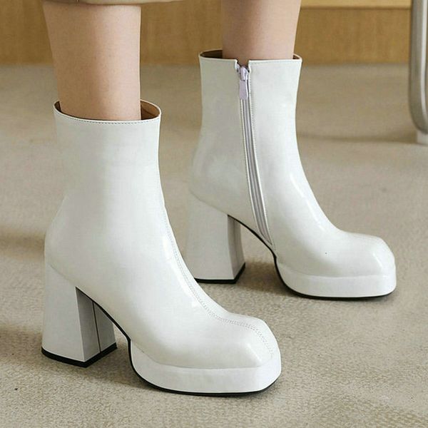 dress shoes botas femininas de salto alto quadrado, preto, branco, vermelho, feito em couro artificial, com zÃper lateral, regg, Black
dress shoes botas femininas de salto alto quadrado, preto, branco, vermelho, feito em couro artificial, com zÃper lateral, regg, Black