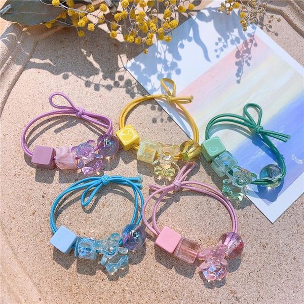 hair accessories 2021 sweet girl children's beautiful colorful transparent square cute cartoon bear rubber band kids, Slivery;white
hair accessories 2021 sweet girl children's beautiful colorful transparent square cute cartoon bear rubber band kids, Slivery;white