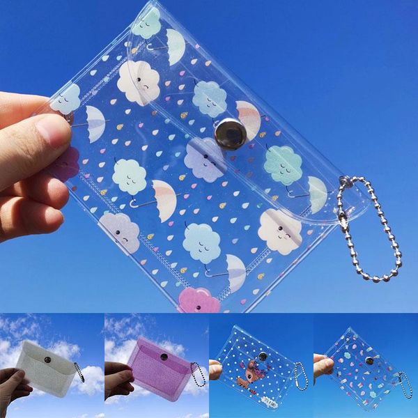 card holders 2bits cute glitter transparent waterproof pvc women case business holder girls bag id mini wallet, Brown;gray
card holders 2bits cute glitter transparent waterproof pvc women case business holder girls bag id mini wallet, Brown;gray