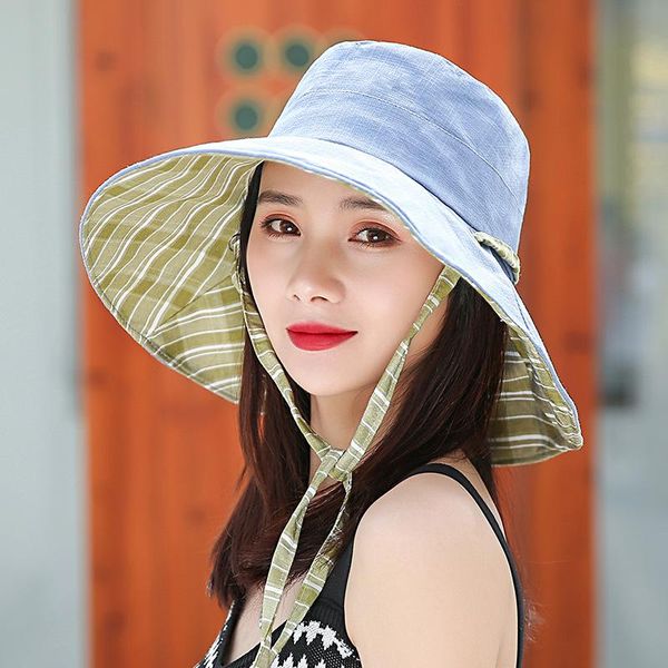 wide brim hats fisherman's hat summer sun roll up beach cap upf 50+ outdoor foldable fishing bucket, Blue;gray
wide brim hats fisherman's hat summer sun roll up beach cap upf 50+ outdoor foldable fishing bucket, Blue;gray