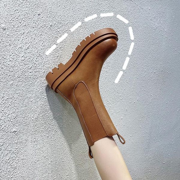 boots 2021 spring single summer brand design brown short platform women leather mid-calf shoes fashion, Black
boots 2021 spring single summer brand design brown short platform women leather mid-calf shoes fashion, Black
