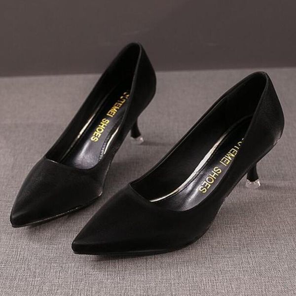 dress shoes women high heel pumps thin heels pointed toe ladies party fashion office work, Black
dress shoes women high heel pumps thin heels pointed toe ladies party fashion office work, Black