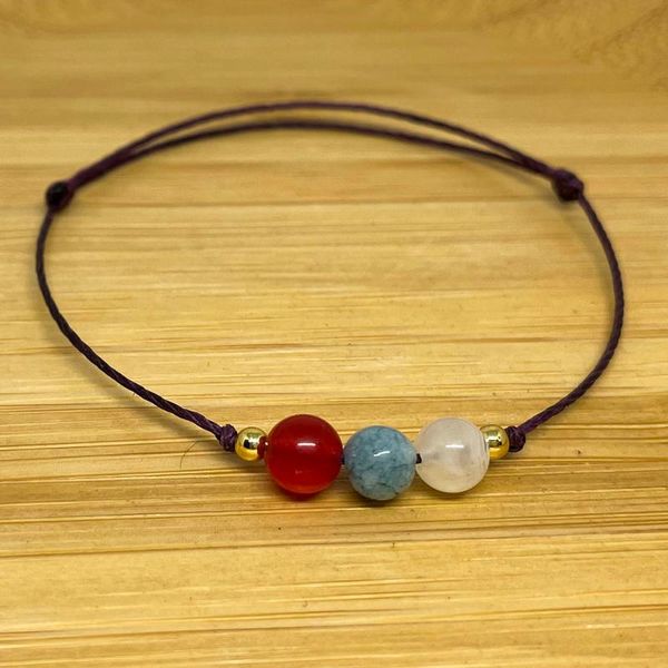 charm bracelets women carnelian handmade purple wax cord thread jewelry 6mm natural stones beads decorations accessorries gift female, Golden;silver
charm bracelets women carnelian handmade purple wax cord thread jewelry 6mm natural stones beads decorations accessorries gift female, Golden;silver