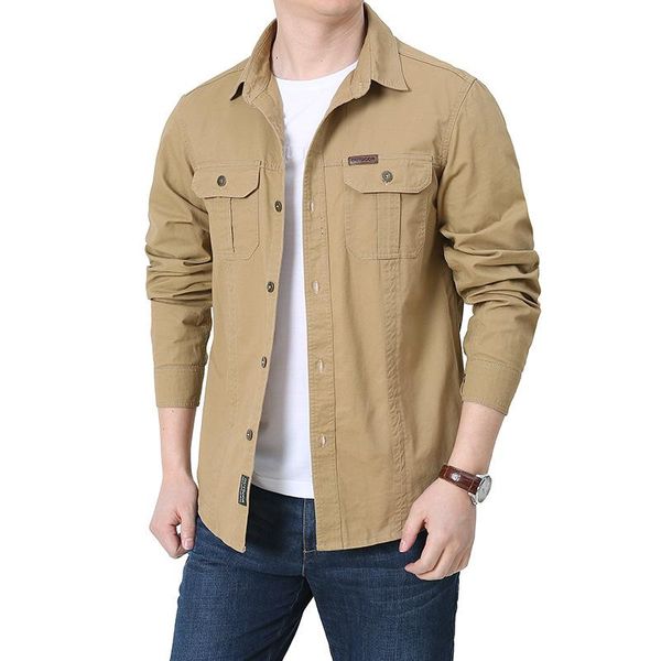 men's casual shirts coat fashion men clothing spring autumn jacket long-sleeved business loose shirt, White;black
men's casual shirts coat fashion men clothing spring autumn jacket long-sleeved business loose shirt, White;black