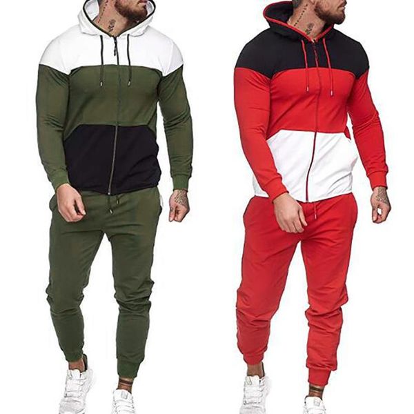 men's tracksuits 2 pieces sets men zipper hoodies sweatshirts+sweatpants autumn slim clothing set sportswear jogging homme outfit, Gray
men's tracksuits 2 pieces sets men zipper hoodies sweatshirts+sweatpants autumn slim clothing set sportswear jogging homme outfit, Gray