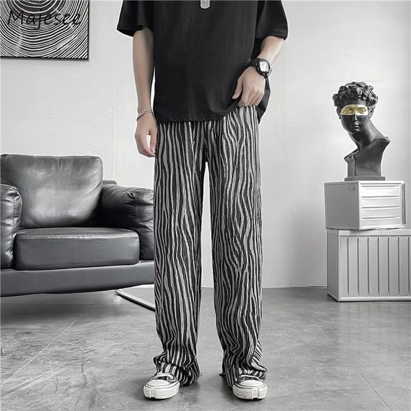 men's pants summer casual men zebra pattern loose pleated straight ulzzang thin wide leg trousers all-match streetwear fashion youth, Black
men's pants summer casual men zebra pattern loose pleated straight ulzzang thin wide leg trousers all-match streetwear fashion youth, Black
