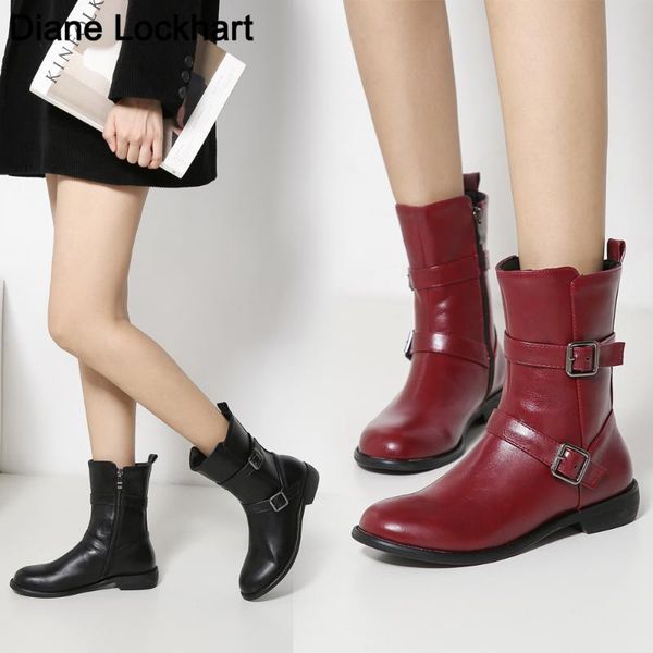 boots flats ankle pu leather for women 2021 autumn flat british style woman belt buckle short female, Black
boots flats ankle pu leather for women 2021 autumn flat british style woman belt buckle short female, Black
