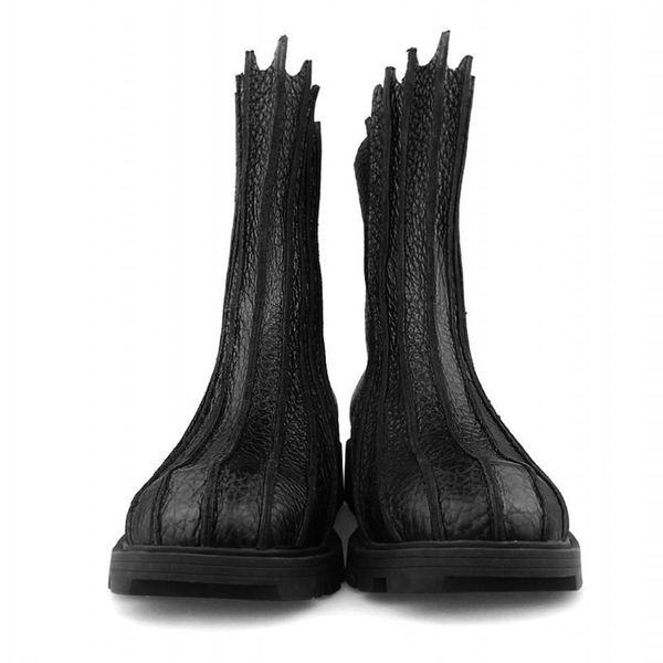 boots personality harajuku genuine leather pathwork winter warm round toe back zip male mid calf, Black
boots personality harajuku genuine leather pathwork winter warm round toe back zip male mid calf, Black