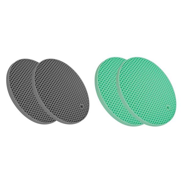 mats & pads 4pcs silicone mat for pan and pot counter heat resistant table dish drying or placemats,green gray
mats & pads 4pcs silicone mat for pan and pot counter heat resistant table dish drying or placemats,green gray
