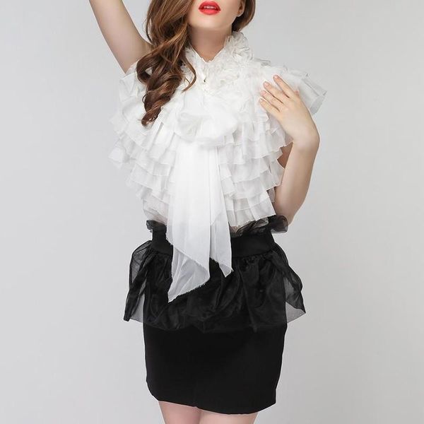women's blouses & shirts bowknot ruffles for women female sleeveless perspective summer fashion chiffon blouse, White
women's blouses & shirts bowknot ruffles for women female sleeveless perspective summer fashion chiffon blouse, White
