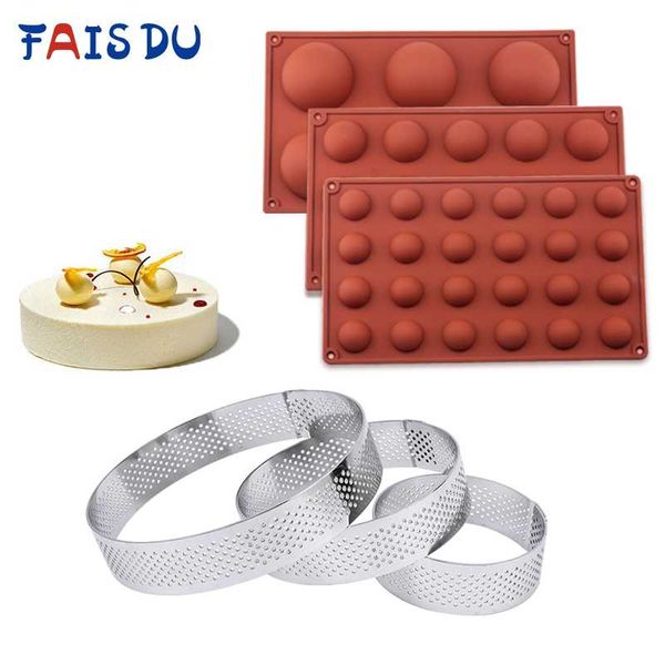 baking moulds silcone mold pastry chocolate tart pie ring tartlet circle cutter for cake decorating supplies
baking moulds silcone mold pastry chocolate tart pie ring tartlet circle cutter for cake decorating supplies