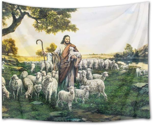 tapestries jesus christ with sheep and landscape background tapestry bedroom living room dormitory decoration
tapestries jesus christ with sheep and landscape background tapestry bedroom living room dormitory decoration