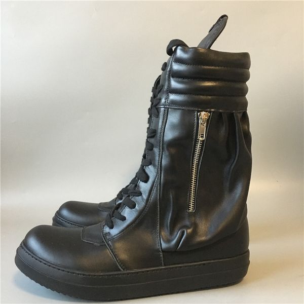 20ss full black high lace up hip hop rock street punk boots genuine leather trainer flats boots
20ss full black high lace up hip hop rock street punk boots genuine leather trainer flats boots