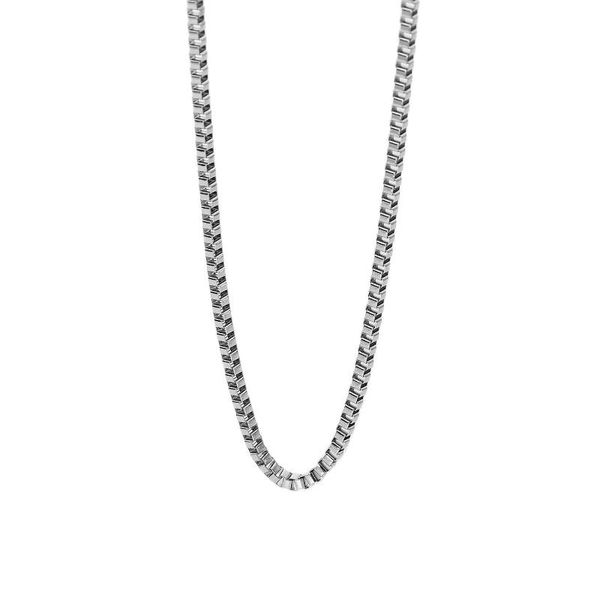 chains men's stainless steel necklace square box chain flat cube geometric clavicle jewelry gift, Silver
chains men's stainless steel necklace square box chain flat cube geometric clavicle jewelry gift, Silver