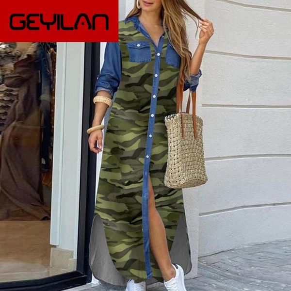 elegant print buttoned slit shirt dress women summer lapel neck maxi party casual loose long sleeve beach dresses vestidos, Black;gray
elegant print buttoned slit shirt dress women summer lapel neck maxi party casual loose long sleeve beach dresses vestidos, Black;gray