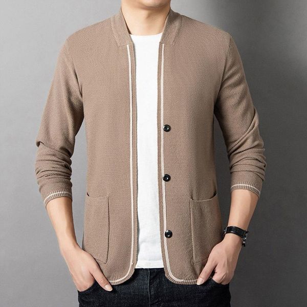 men's sweaters 2022 simple v-neck buckle-knitted cardigan youth autumn loose pockets sweater, White;black
men's sweaters 2022 simple v-neck buckle-knitted cardigan youth autumn loose pockets sweater, White;black