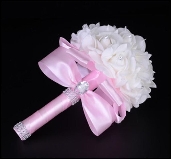 wedding bouquet crystal pearl sequin rhinestone bridal bridesmaid rose foam flower handmade decorative flowers & wreaths
wedding bouquet crystal pearl sequin rhinestone bridal bridesmaid rose foam flower handmade decorative flowers & wreaths