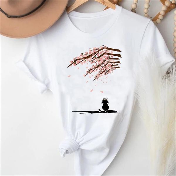 floral cat animal flower spring women t shirts summer fashion clothes graphic lady print female tee shirt, White
floral cat animal flower spring women t shirts summer fashion clothes graphic lady print female tee shirt, White
