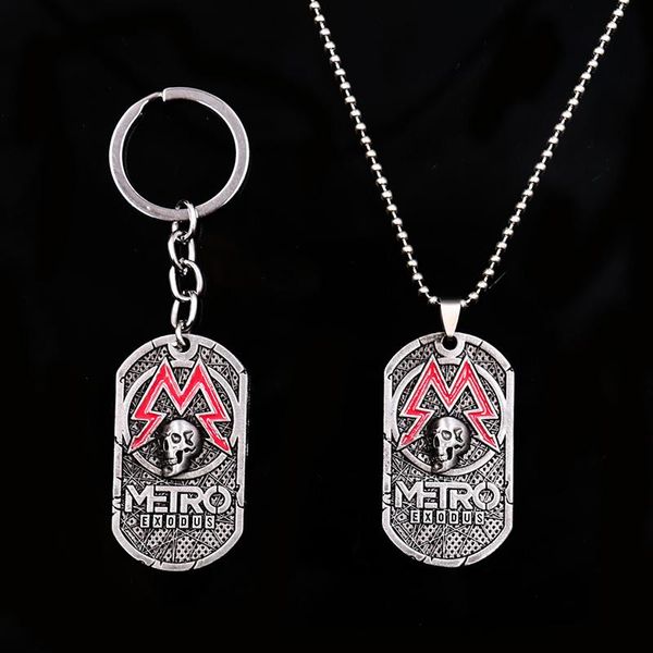 game metro exodus 2033 souvenir necklace dog tag pendant leather metal key chain men necklaces charm gifts jewelry, Silver
game metro exodus 2033 souvenir necklace dog tag pendant leather metal key chain men necklaces charm gifts jewelry, Silver