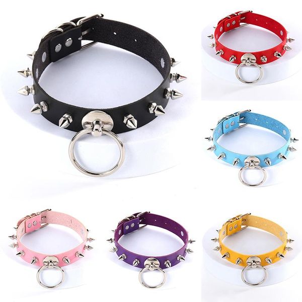 chokers punk pu leather round spike rivet collar studded choker necklace for women body birthday party gift jewelry m27, Golden;silver
chokers punk pu leather round spike rivet collar studded choker necklace for women body birthday party gift jewelry m27, Golden;silver