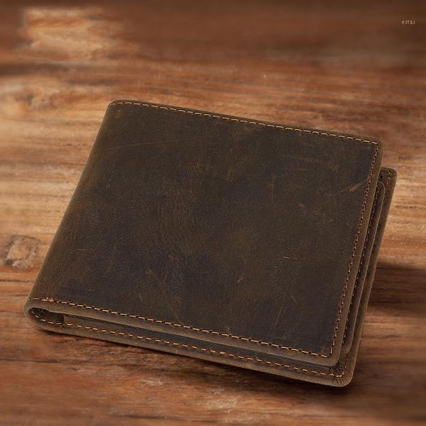 wallets crazy horse real leather mens folds wallet card holder multi pockets s purse male simple design1, Red;black
wallets crazy horse real leather mens folds wallet card holder multi pockets s purse male simple design1, Red;black