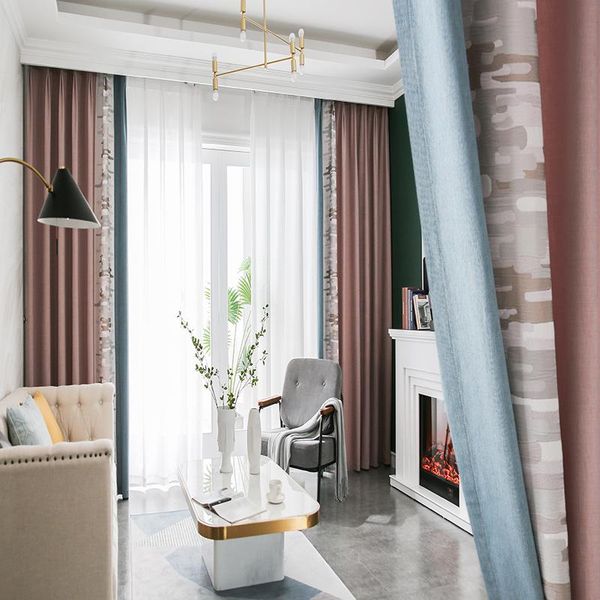 curtain & drapes custom curtains high-quality modern nordic splicing geometry pink chenille window blackout livingroom bedroom m1054
curtain & drapes custom curtains high-quality modern nordic splicing geometry pink chenille window blackout livingroom bedroom m1054