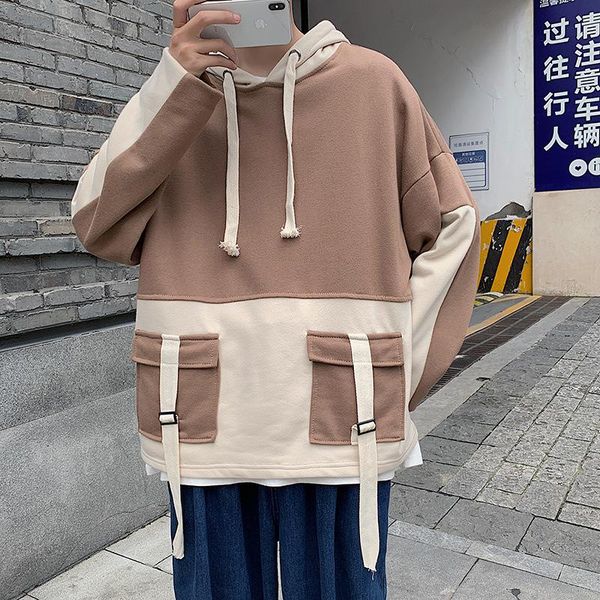 men's hoodies & sweatshirts ins korean version of contrast color hooded sweater boys loose hip-hop hoodie autumn jacket, Black
men's hoodies & sweatshirts ins korean version of contrast color hooded sweater boys loose hip-hop hoodie autumn jacket, Black