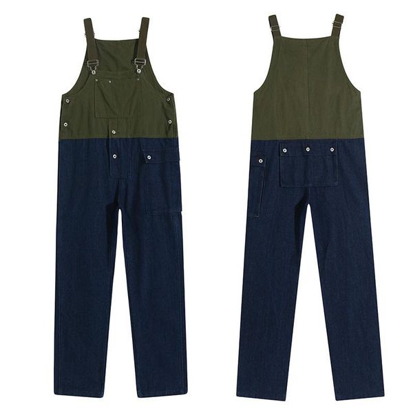 men's jeans men's multi-pocket bib overalls hip hop streetwear cargo work pants jumpsuits casual loose for men women, Blue
men's jeans men's multi-pocket bib overalls hip hop streetwear cargo work pants jumpsuits casual loose for men women, Blue