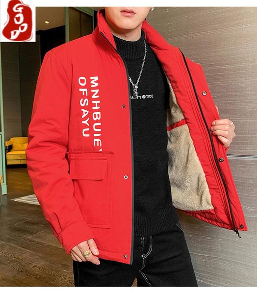 men's jackets 2021 men winter jacket thick fleece warm coat fashion multi-pockets bomber mens streetwear slim fit red male overcoat, Black;brown
men's jackets 2021 men winter jacket thick fleece warm coat fashion multi-pockets bomber mens streetwear slim fit red male overcoat, Black;brown
