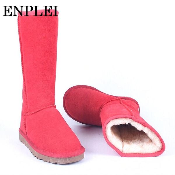 boots enplei genuine leather snow women knee high waterproof non-slip winter thick plush warm shoes size 35-45, Black
boots enplei genuine leather snow women knee high waterproof non-slip winter thick plush warm shoes size 35-45, Black