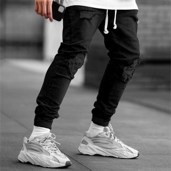 men's pants men's fashion solid color autumn casual denim pencil streetwear hole zipper pocket jeans trousers, Black
men's pants men's fashion solid color autumn casual denim pencil streetwear hole zipper pocket jeans trousers, Black