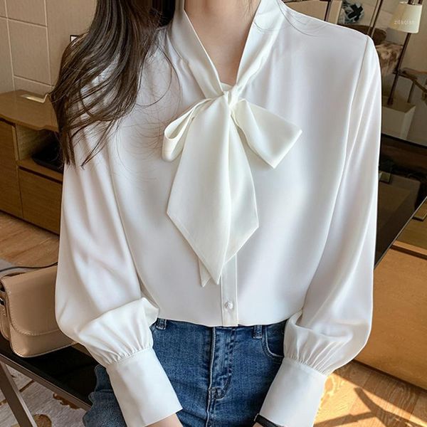 long sleeve white blouse women blusas mujer de moda 2021 bow collar chiffon shirt clothes blusa e124 women's blouses & shirts
long sleeve white blouse women blusas mujer de moda 2021 bow collar chiffon shirt clothes blusa e124 women's blouses & shirts