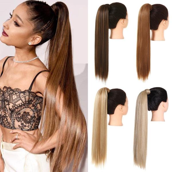 synthetic wigs straight long natural hair ponytail wrap around clip in piece curly pony tail for woman fake hairpiece, Black
synthetic wigs straight long natural hair ponytail wrap around clip in piece curly pony tail for woman fake hairpiece, Black