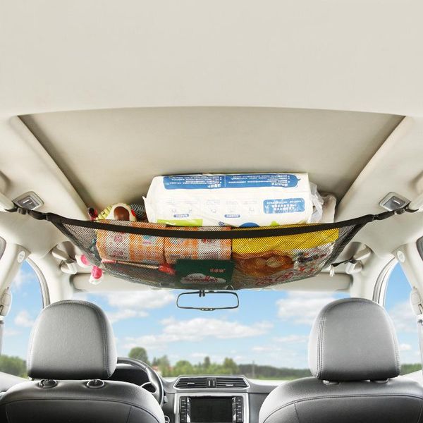 car organizer ceiling storage net pocket universal roof interior cargo bag with drawstring sundries
car organizer ceiling storage net pocket universal roof interior cargo bag with drawstring sundries