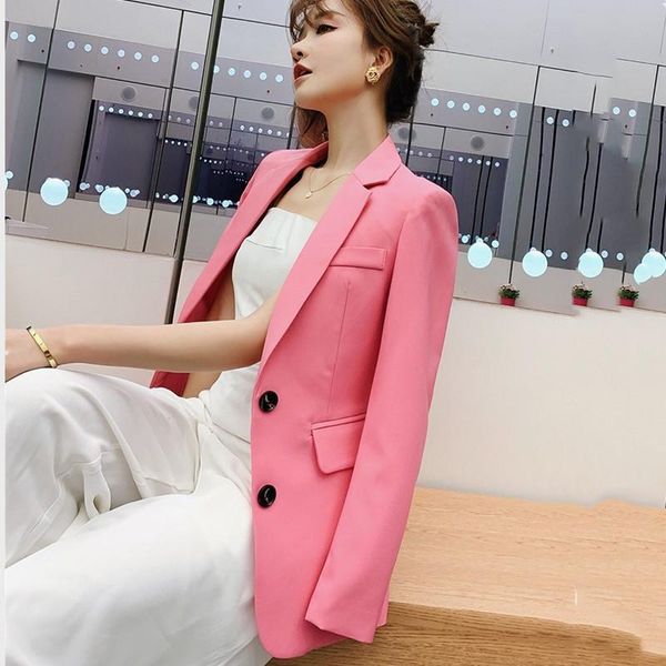 women's suits & blazers real s fashion monochrome small suit jacket women 2021 autumn korean slim waist was thin, White;black
women's suits & blazers real s fashion monochrome small suit jacket women 2021 autumn korean slim waist was thin, White;black
