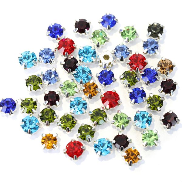 200pcs 4mm glass round sew on rhinestones with silver claw flatback claws rhinestone for clothes shoes crafts ss16, Black
200pcs 4mm glass round sew on rhinestones with silver claw flatback claws rhinestone for clothes shoes crafts ss16, Black