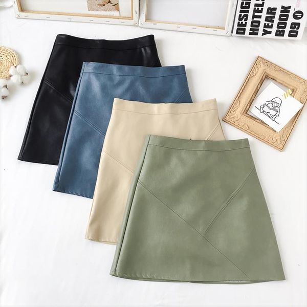 british style pu women skirt summer a line casual solid high waist fashion mini clothes plus size 4xl, Black
british style pu women skirt summer a line casual solid high waist fashion mini clothes plus size 4xl, Black